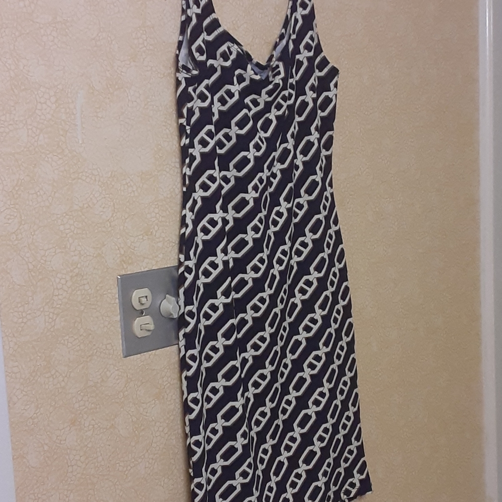 Dark Navy Blue Dress with Chains